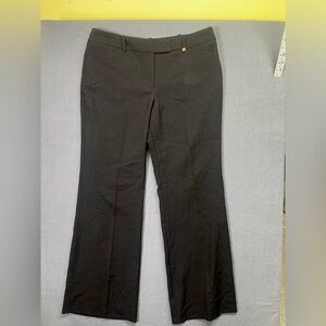 Calvin Klein Wide Leg Black Dress Pants Womens 14 Plus size Career Casual 1441